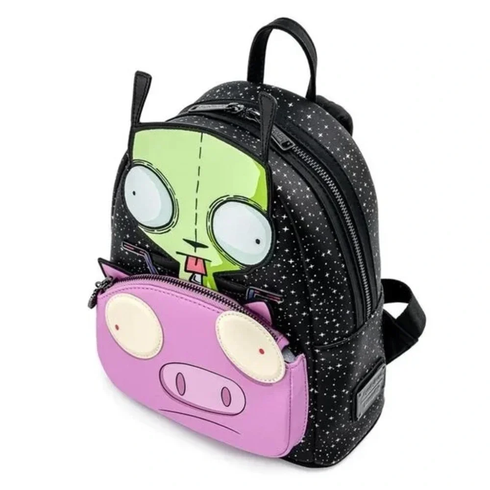 Loungefly‎ Nickelodeon Invader Zim Gir and Pig Mini Backpack